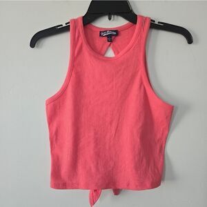 Freshman 1996 Ribbed Tank Cutout Back with Knot Tie NWOT